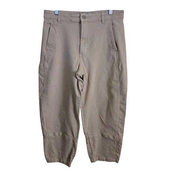 Everlane Utility Barrel Pant Beige Tending Style Color All Season Size 10 - Picture 2 of 10